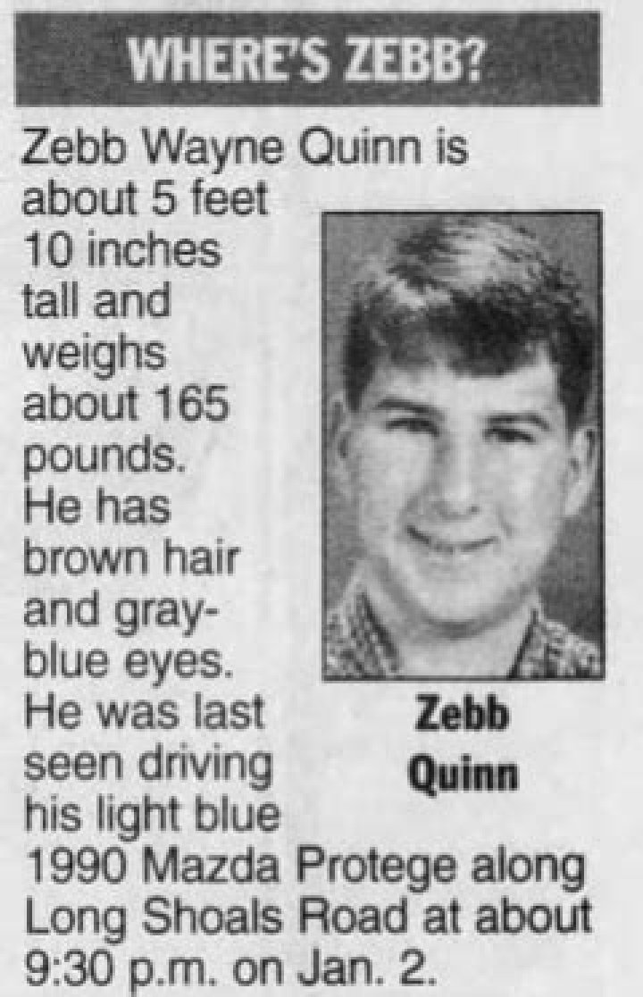 Disappearance of Zebb Quinn Biography, Age, Height, Wife, Net Worth, Family