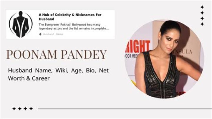 Poonam Pandey Biography, Age, Height, Husband, Net Worth, Family