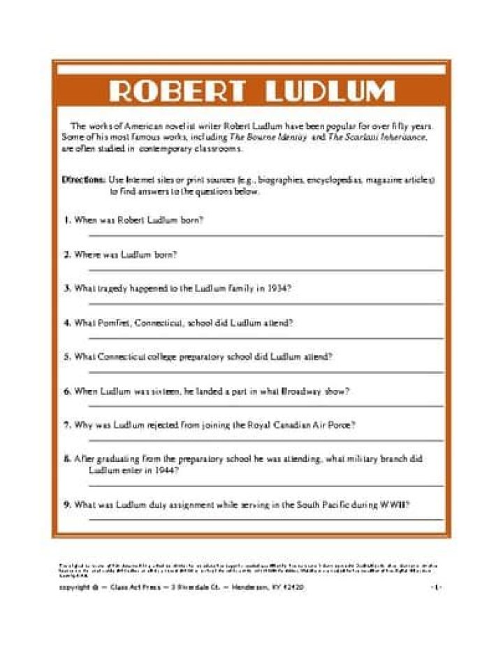 Robert Ludlum Biography, Age, Height, Wife, Net Worth, Family